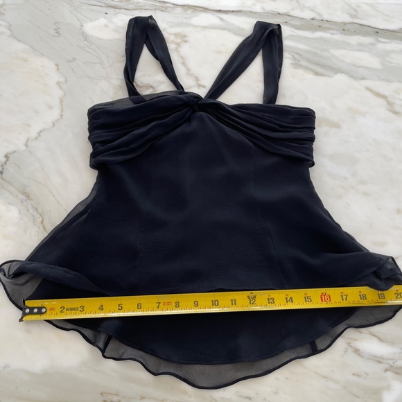 BCBG BLACK BACK TIE TOP SIZE SMALL - Picture 15 of 16